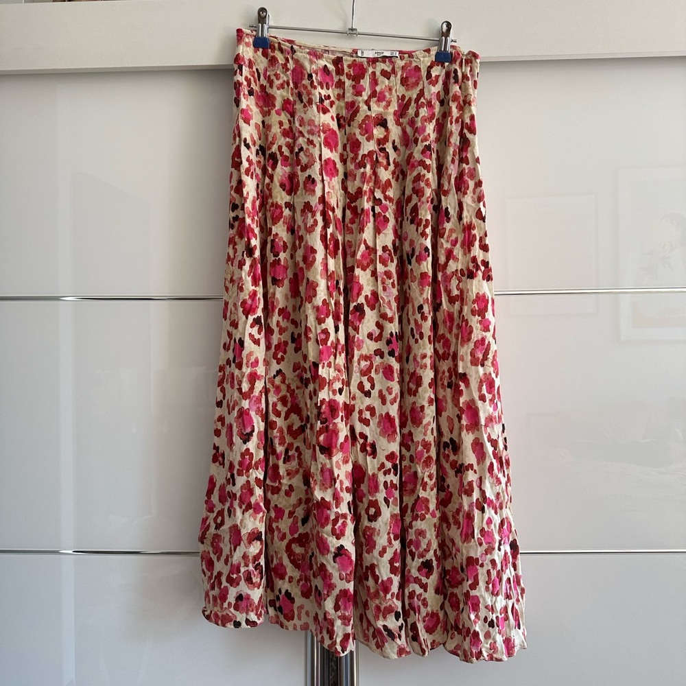 Mango Floral Print Maxi Skirt